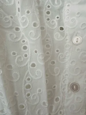 Anthropologie The Tobie Eyelet Mini Shirt Dress by Exquise, Size SP thumbnail 10