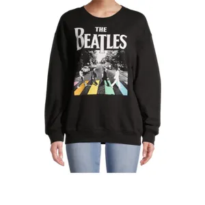 No Boundaries The Beatles Abbey Road Black Crewneck‎ Sweatshirt Size XS thumbnail 2