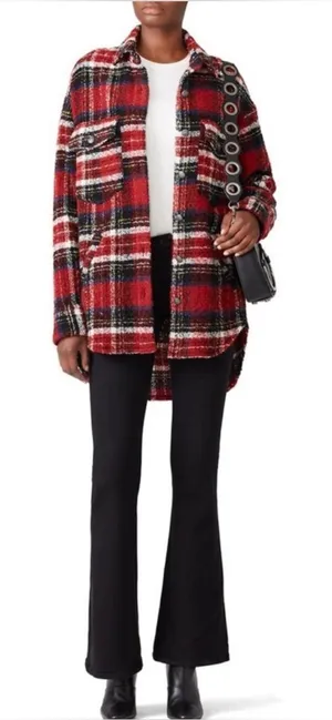 The Kooples Tweed Plaid Shacket thumbnail 1