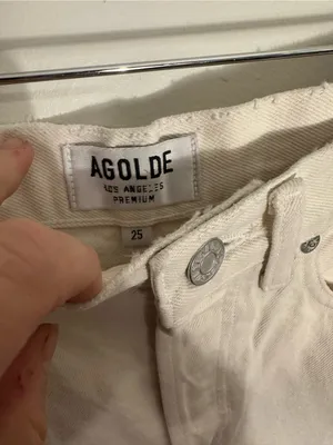 NWOT Agolde Parker denim cutoff shorts Marshmellow 27 thumbnail 5