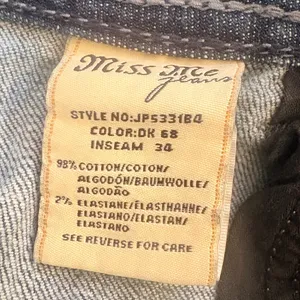 Miss‎ Me Bootcut Jeans Womens 31 Blue Excellent Angel Wing Studded JP5331B4 thumbnail 4