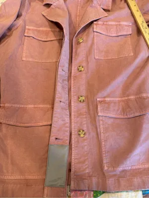 Duluth Trading Utility Field Jacket L Pink Cotton Stretch 4 Pocket Workwear thumbnail 10
