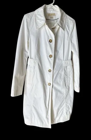 Michael Kors large Elegant White Women's Coat tain coat thumbnail 1