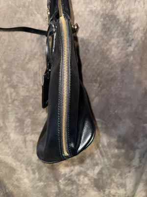 Express Black Dome Satchel Handbag with Crossbody Strap thumbnail 3