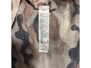 Zara Linen Blend Camo Print Mini Dress Size M thumbnail 7