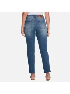 Frye Cuffed or Straight Leg High Rise Stretch Blue Jeans 10 thumbnail 3