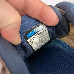 Hoka‎ one one Blondi 6 sneakers size 10 light gray and blue thumbnail 4