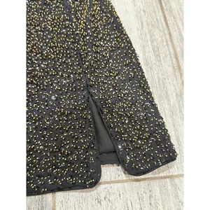 Michael Costello x Revolve Sierra Beaded Mini Skirt Black Size Medium thumbnail 6