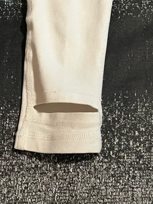 Womens XS Alo Yoga West Coast Laser Cut High Waisted Leggings- White thumbnail 6