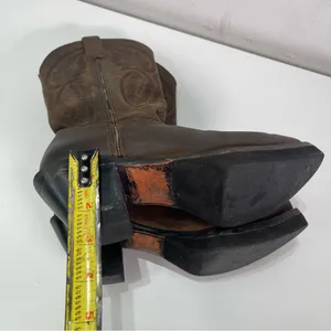 Road Wolf Women 6.5M Brown Leather Cowgirl Boots Festival 2.5' Heel Southwestern thumbnail 7
