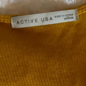 Active USA Mustard Yellow Ribbed Knit Duster Cardigan J10202 Mens Medium thumbnail 5