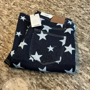 Judy Blue Star Print Flare Jeans Womens 9/29 High Waist Dark Blue JB88662 NWT thumbnail 8