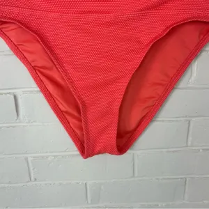 BCBG Textured High Waist Bikini Bottoms Size M Pink Size M thumbnail 4
