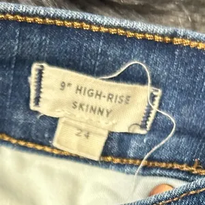 Madewell 9” High-Rise Skinny Jeans Classic Blue Jeans Size 24 thumbnail 6