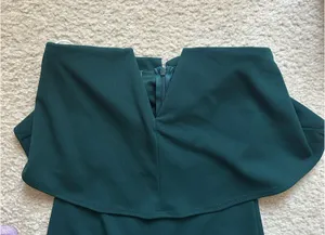 Lulus Strapless Pantsuit Green Wide-Leg thumbnail 3