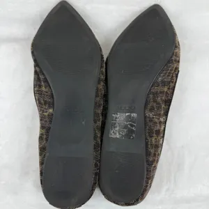 ALDO Leopard Print Metallic Pointed Toe Flats‎ Gold Bronze Size 9 Womens thumbnail 9
