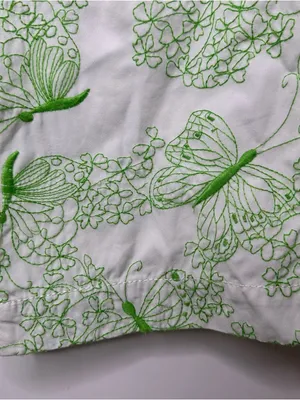 Lilly Pulitzer Green Embroidered Butterfly Print Crop Pants Size 6 thumbnail 6
