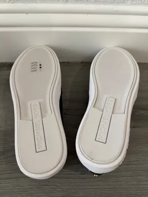 Michael Kors black MK-logo slip-on sneakers, size 8 thumbnail 5