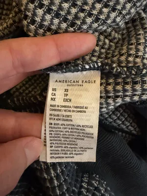American Eagle Outfitters XS Sweater Oversized V-Neck thumbnail 4