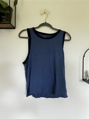 State of Day Intimates Blue Pajama Set Tank & Pants Size‎ Large thumbnail 5