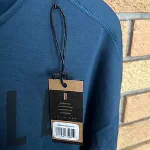 Nobull Blue Fleece Long Sleeve Logo Pullover Hoodie Sweatshirt Size Small NWT thumbnail 3