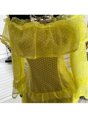 Simplee Apparel Retro rare neon mini dress mesh lace off shoulder cosplay pollypocket dollcore S thumbnail 16