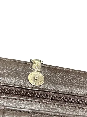 Brighton wms vintage brown leather zebra clutch wallet sz 7.5"x5" SKU 10-787 thumbnail 10