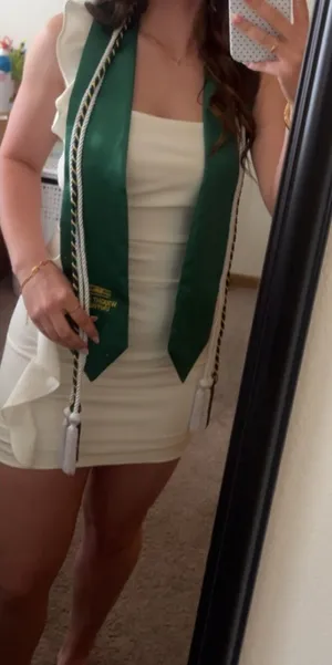 White mini dress thumbnail 1