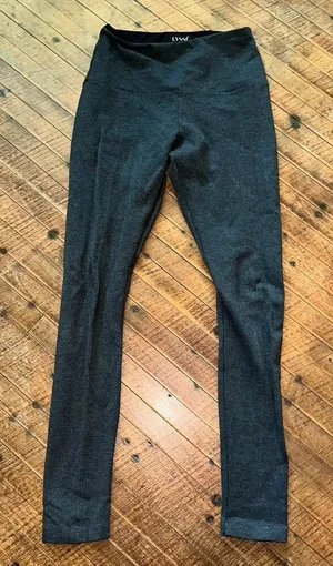 Lysse gray patchwork shapewear high rise L workout leggings thumbnail 1