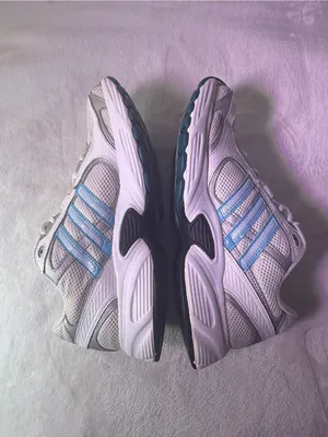 adidas White and Light Blue Women’s Athletic Running Shoes thumbnail 8