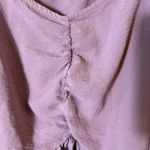 Altar’d State Purple Long Sleeve Peplum Top‎ Size Small thumbnail 3