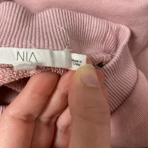 NIA Pink Crop Cotton Pullover Sweatshirt Size XS‎ Lounge Athleisure thumbnail 2