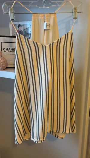 Express Yellow Striped Tank top thumbnail 1
