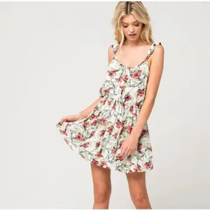 Free People Women's Dear You Floral Lilly Ruffle Strap Mini Dress Size Small‎ thumbnail 2