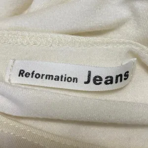 Reformation Jeans Raquel White Short Sleeve Tee T Shirt Bodysuit Top Size M thumbnail 3