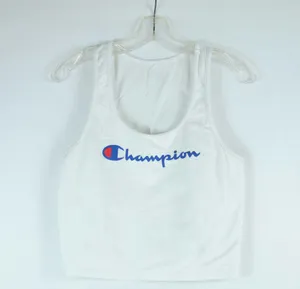 Champion White Cropped Tank Top Womens Size: XL thumbnail 1