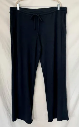 NWT Black Gilly Hicks Baggy Cozy Waffle Pants Size XXL Long thumbnail 1