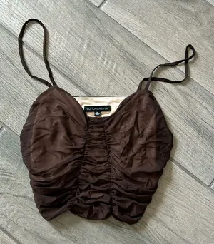 Cotton candy brown top Size M thumbnail 1