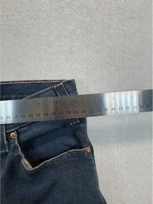 Signature Levi Strauss Heritage Mom Jeans Women’s 12 High Rise Blue Denim 24” thumbnail 6