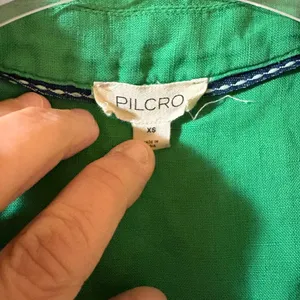 Anthropologie Pilcro Green Sleeveless Ruffle Hem Linen Mini Dress thumbnail 4