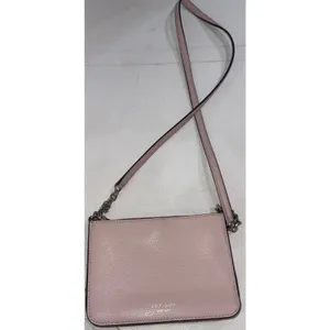 Kate Spade Preppy Pink Minimalist Classic Quiet Luxury Leather Crossbody Purse thumbnail 5