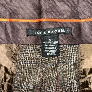 Zac & Rachel Plaid Brown & Pink Dress Pants(Size 8) thumbnail 8