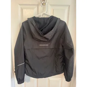 ASICS Jacket Women's Hooded Running Windbreaker Black Pink XS Full Zip NWOT thumbnail 7