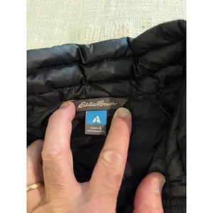 Eddie Bauer First Ascent EB800 Goose Down Black Puffer Jacket Women's Size L thumbnail 4