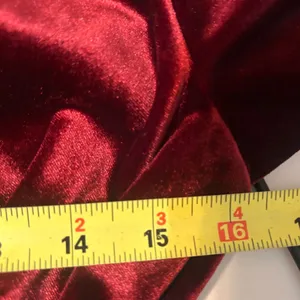 Antonio Melani Burgundy Red Velvet Long‎ Sleeve Wide Leg Jumpsuit Size 2 Holiday thumbnail 9