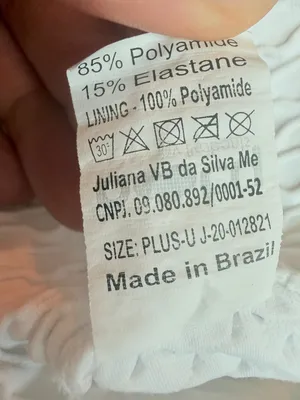Booty by Brabants White Two Piece Workout Set Crop Top Shorts One Size Curvy thumbnail 14