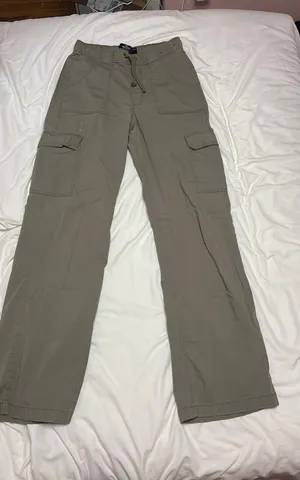 Hollister small long green cargo adjustable-rise baggy pant thumbnail 1