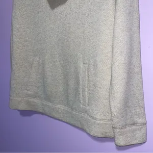 J Crew Cowl Neck Sweater Women L Wool Blend Neutral Coastal Pocket Preppy Knit thumbnail 4