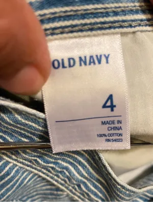 Old Navy Denim Striped Mini Skirt thumbnail 6