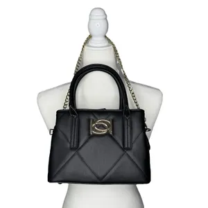 Bebe Bag Y2K Quilted Faux‎ Leather Mini Satchel Handbag Purse Small thumbnail 7
